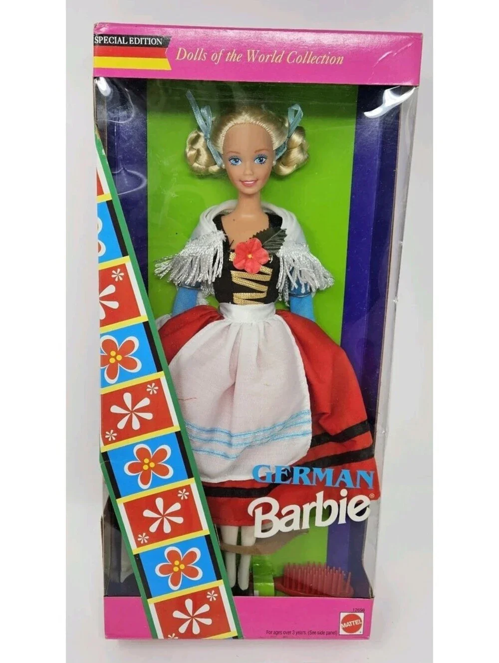 1994 German Barbie Dolls of the World Collection Mattel #12698 Special Edtn New